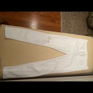 Mother denim white distressed jeans - size 28
